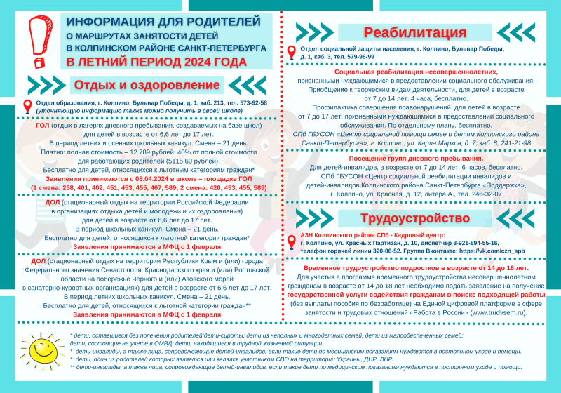 Информация для родителей!